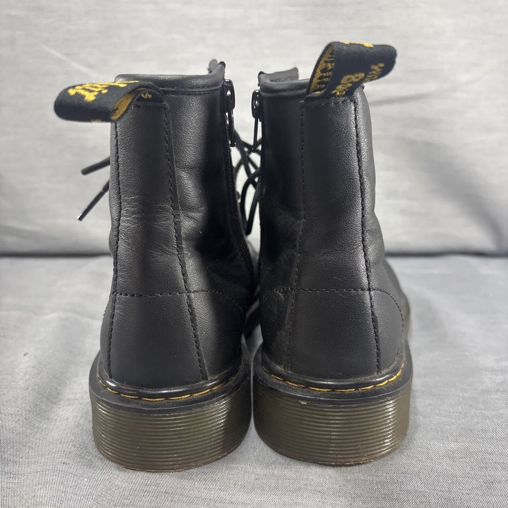 Dr. Doc Martens 1460 J Pascal Boots Soft Leather Black Size 5 US Women Men's 4 - Picture 5 of 11